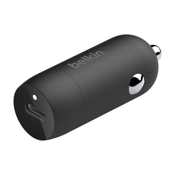 Belkin BoostCharge 30W Compact Fast Car Charger w/USB-C Power Delivery Port for iPhone 16, 16 Pro, 15, 15 Pro, Galaxy S25, S24, Note, Pixel 9 , Nintendo Switch 2 & More - Black