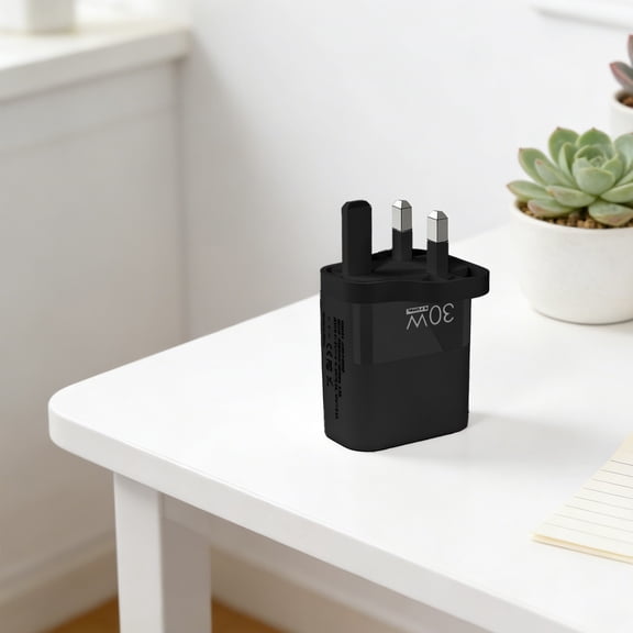 30W USB C Charger UK Plug, Fast Charging Block for iPhone, Samsung, Tablet, Headphones & More