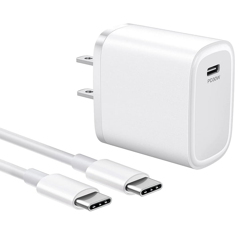 30W USB C Fast Charger for iPad Pro 11/12.9 - 2021/2020/2018, iPad Air  4/5th Generation, Mini 6, MacBook Air 12/13, Type-C Thunderbolt 3 Power