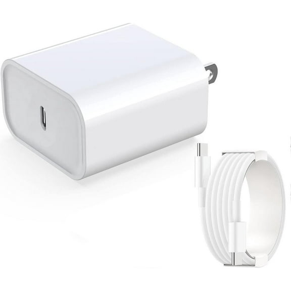 30W USB C Fast Charger for iPhone 16/16 Plus/ 16 Pro/16 Pro Max/iPhone 15/15 Plus/15 Pro/15 ProMax/ iPad Pro/Air/Mini, Samsung, Pixel, PD USB C Charger with 6FT Type C to C Cable