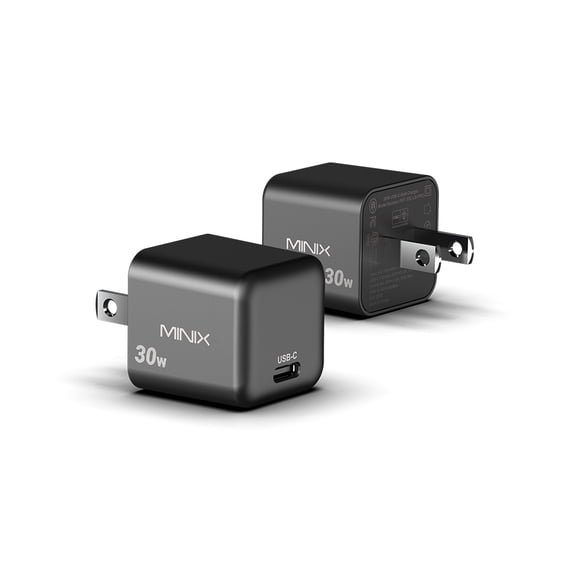 30W USB-C GaN Charger 2 pcs/pack, Advanced Energy Efficiency, Global Voltage, and Multi-Protocol Support for Superior Charging Performance