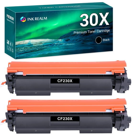 30X CF230X Toner Cartridge Replacement Compatible for HP 30X CF230X for HP Pro MFP M227fdw M203dw M227fdn M203dn M227sdn M203d M203 Printer Ink (Black, 2-Pack)
