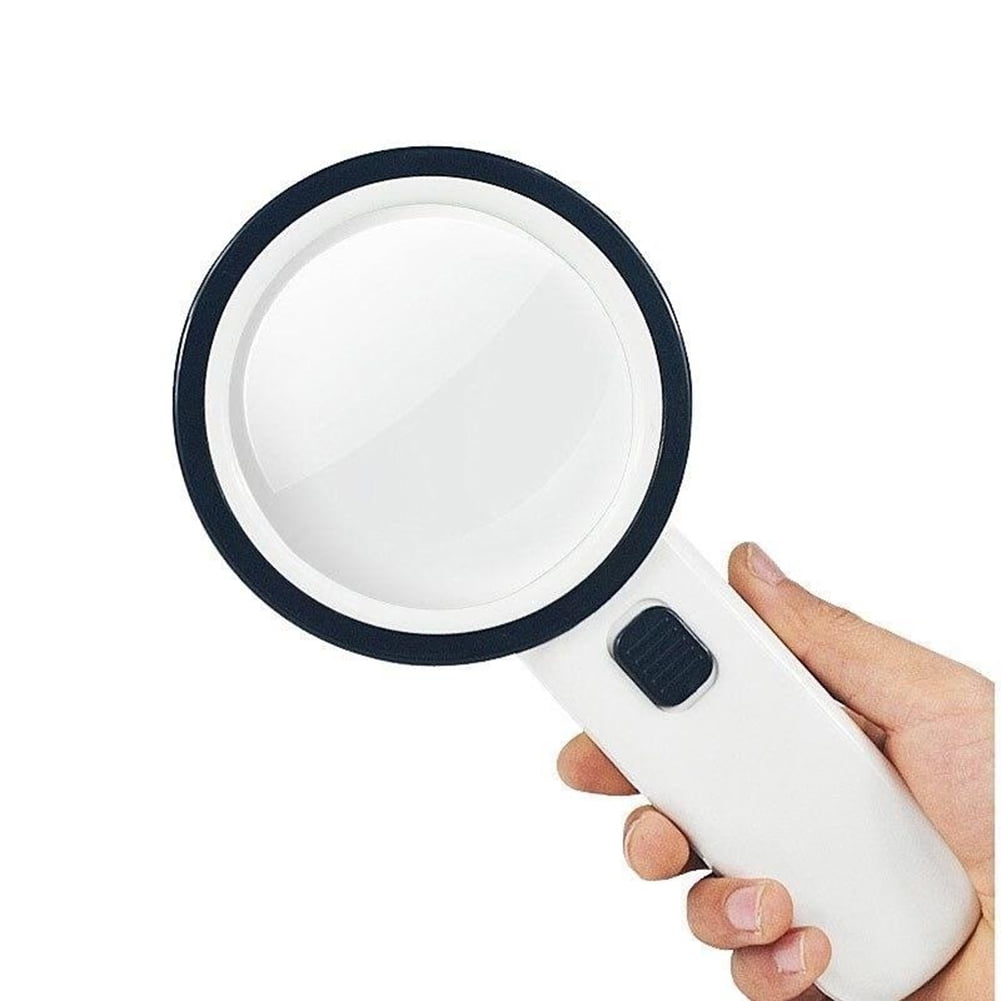 30X Magnifying Glass with LED Light Handheld Lighted Magnifier for