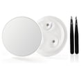 thumbnail image 1 of 30X Magnifying Mirror with 2 Suction Cups, 3.5 inches MagnifieMakeup Mirror anSlant Tweezers,Black，1PC, 1 of 5