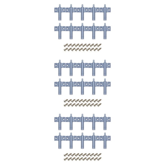 30X Soft Quiet Close Kitchen Cabinet Door Drawer Closer Damper Buffers+Screws Grey,30 x Door Buffer 60 x Screw,Grey