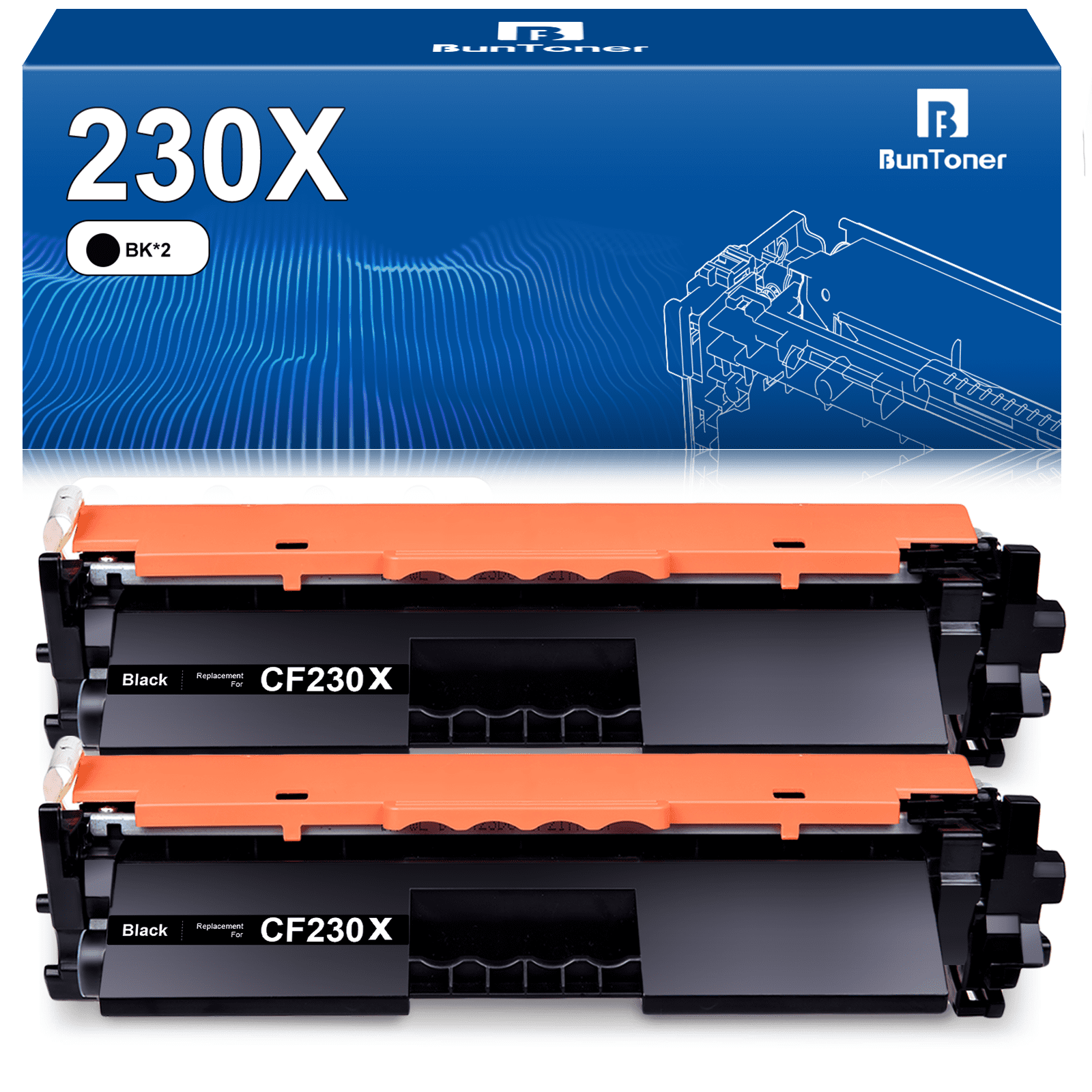 30X Toner Cartridges for HP CF230X 30X 30A CF230A for HP Pro MFP M203dw ...
