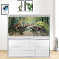 thumbnail image 1 of 30X18IN Tropical Forest Terrarium Background, Natural Green Forest Tree Reptile Habitat Background, Misty RaINforest Aquarium Background, with 8 EVA Double-Sided Tape, 1 of 5