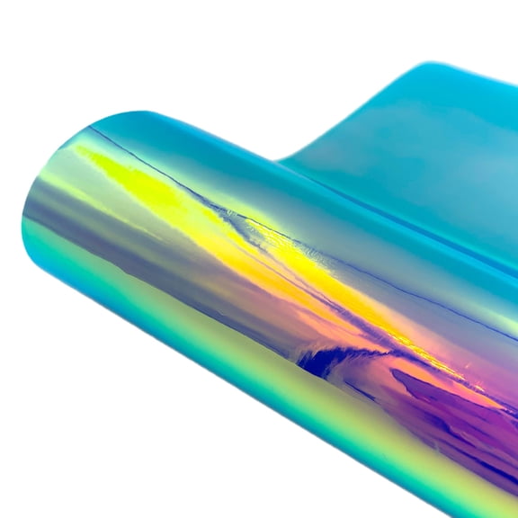 30X25cm Holographic Rainbow Self Adhesive Vinyl Roll - for Cricut, Decal, Stickers | Iridescent Vinyl Film for Crafts, Cup Decals, Car Stickers | Hologram Vinyl Sheet for DIY ,Home Decor(Purple)