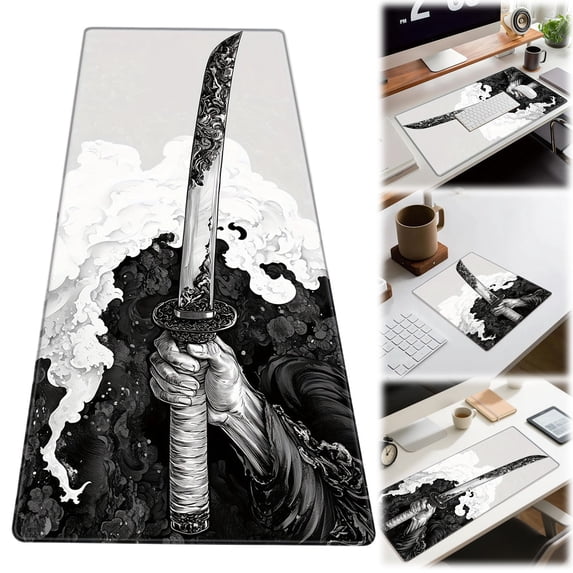 30X80CM Gaming Mouse Pad, Large Extended Mouse Mat, Non-Slip Rubber Base Mousepad for Gaming & Office