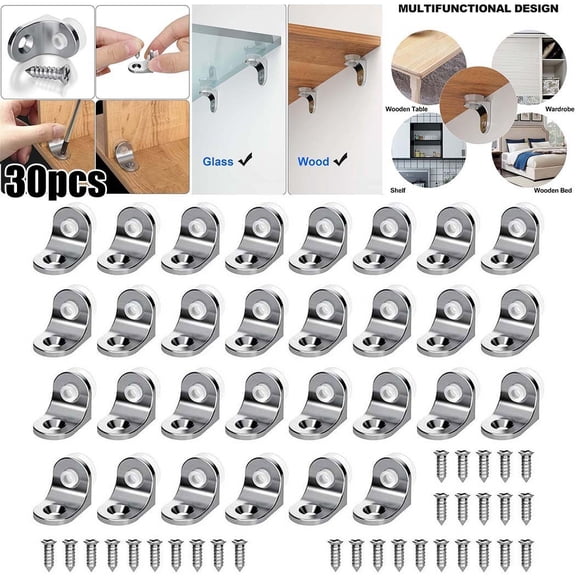 30XShelf Support Stud Cabinet Unit Cupboard Pegs Pin Hanger Bracket Suction Cup