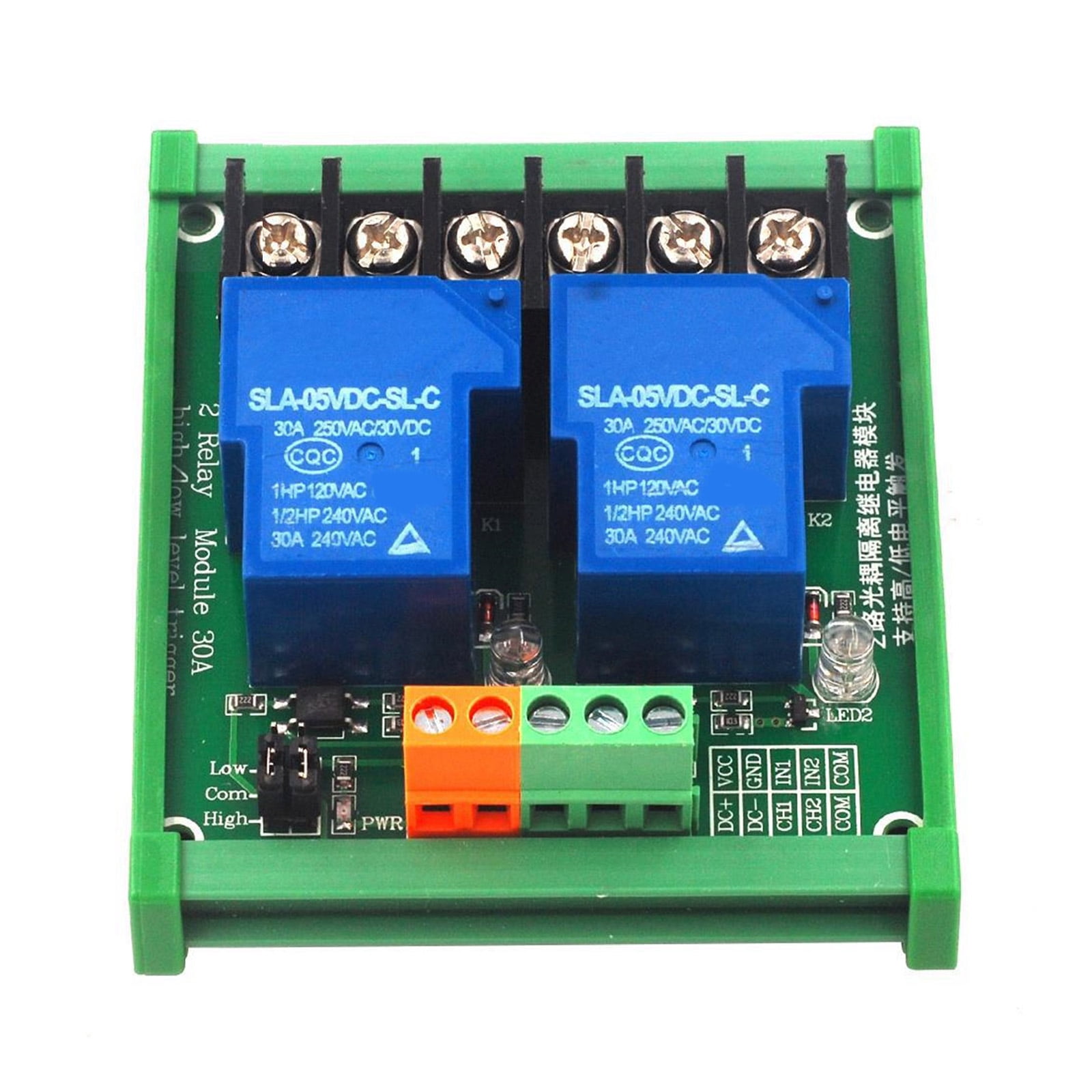 30amp Double Channel Relays Module High Low Levels Starts Upgrades for ...