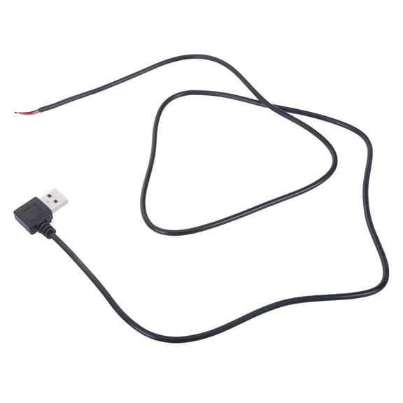 Power Supply Cable 2 Pin Bare Wire 22AWG USB Male Charging Cord USB Open End Cable for Repair LED Light Fan