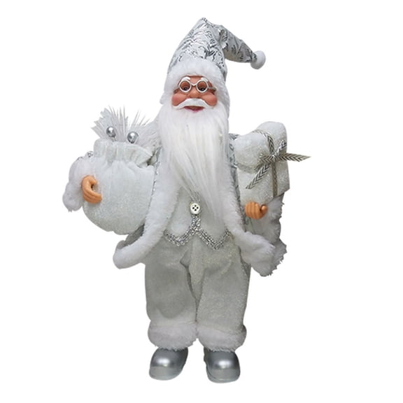 30cm 11.8'' Tall Standing Santa Clau Statue Multicolor Optional Plastic Figurine