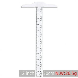 2Pcs T Shape Rulers T- Square Ruler Straight Measuring Ruler for Architect  Engineer Scale Tool Student Drafting ( Transparent - AliExpress