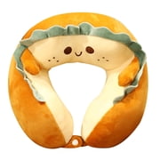 30cm/12in Soft Airplane Neck Pillow Plush Stuffed Cartoon Rest Pillow Decompression Toy Travel Pillow for Neck Support