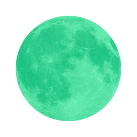 30cm 3D Large M oon Fluorescent Wall Sticker Removable Glow In The Dark Sticker