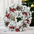 thumbnail image 1 of 30cm Artificial Flower Wreath for Front Door Wreath for Wall Christmas Decor Garden Festival Celebration Window Party Home Decor A20, 1 of 1