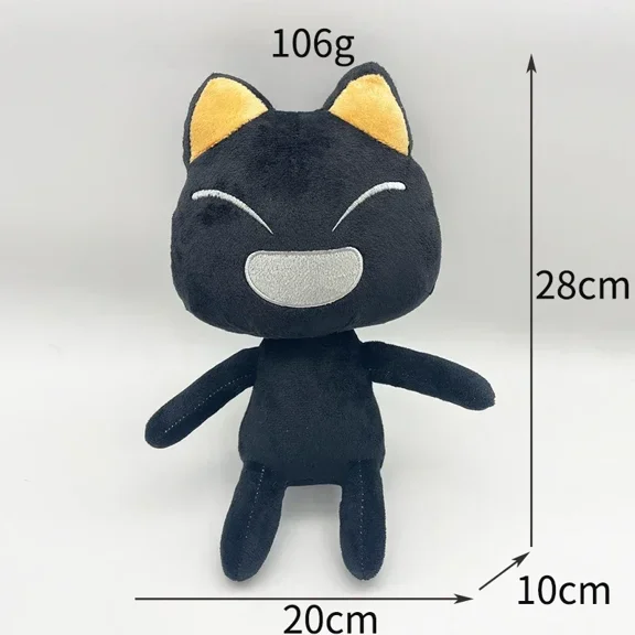 30cm Black Toro Inoue Cat Plush Toys Stuffed Kittens Dolls Animal Plushies Cats Peluches Pillow Kids Christmas Birthday Gifts