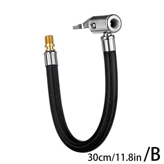 30cm Car Air Tyre Chuck Inflator Pump Extension Hose Adapter Pipe Tool GX D8N2