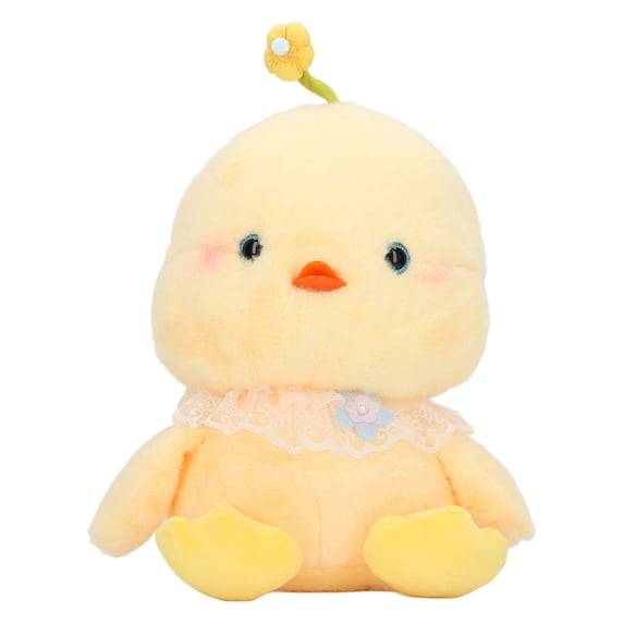30cm Chicken Plush Doll Cute Comfortable Touch Vivid Multifunctional Chick Toy Ornaments for Room Office Flower Type