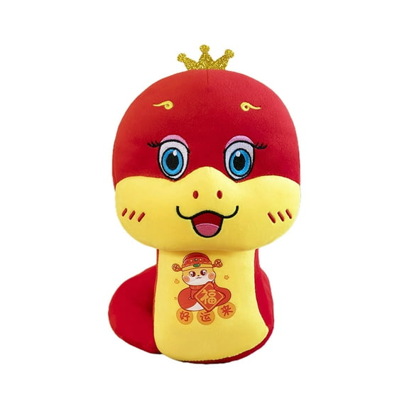 30cm Chinese New Year Plush Snake Animals, 2025 Lunar New Year Mascot Stuffed Animal Chinese Zodiac Snake Doll, The Snake Plush Toys for Spring Festival Gifts Blessing Souvenir Decor