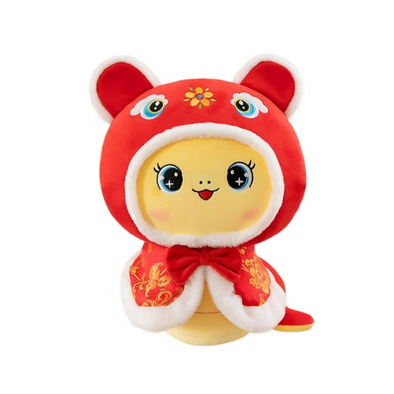 30cm Chinese New Year Plush Snake Animals, 2025 Year of The Snake Stuffed Mascot Doll Snake Plush Toys Chinese Zodiac Snake Decor for Spring Festival Lunar New Year Gifts Blessing Souvenir