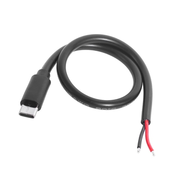30cm Length 2P Type C Connector Cable Pigtail Wire Connection Cord Line Secure Charging for Mobile Devices