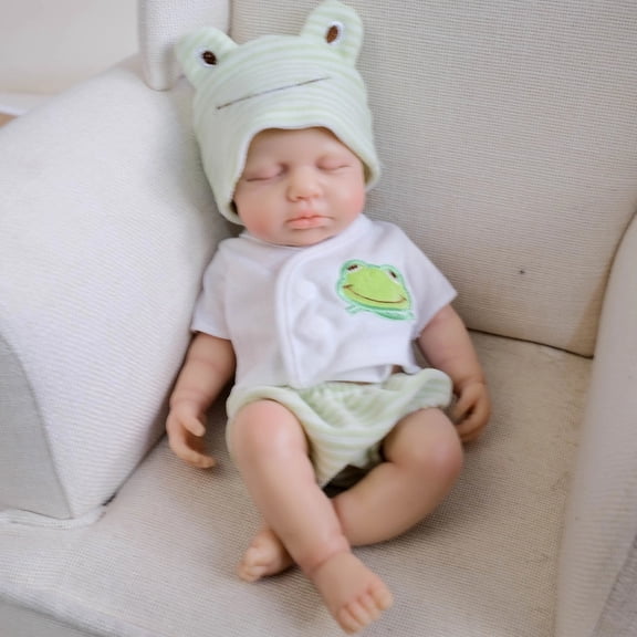 30cm LouLou Squish Doll Full Solid Silicone Flexible Elastic Super Soft Cute Small Size Lifelike Reborn Baby Dolls