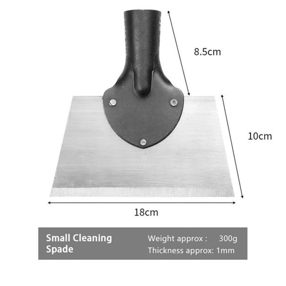 30cm Metal Weed Cleaning Shovel Stainless Steel Deicing Shovel Multifunctional Outdoor Garden Shovel Farm Weeding Planting Shove