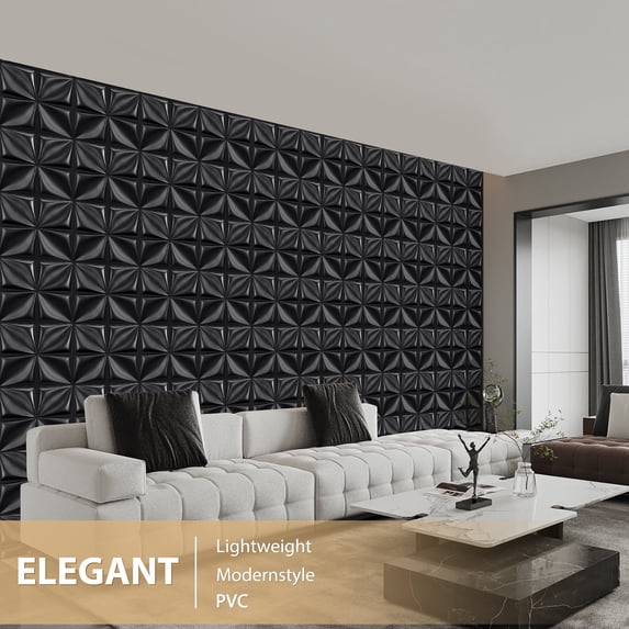 30cm PVC 3D Wall Panels, Decorative PVC Wall Tiles, 3D Textured Wall ...