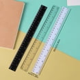 30cm Plastic Ruler - Clear Measuring Ruler with Centimeter Scale ...