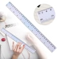 thumbnail image 1 of 30cm Plastic Ruler - Clear Metric Measuring Ruler - Shatter-Resistant Straight Ruler - White, 1 of 8