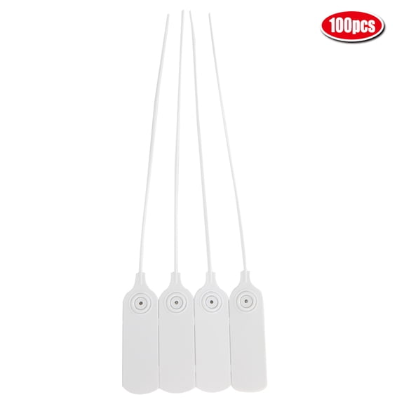 30cm Plastic Security Tags, 100 Pack, Self,Locking for Logistics, Bags Apparel Protection
