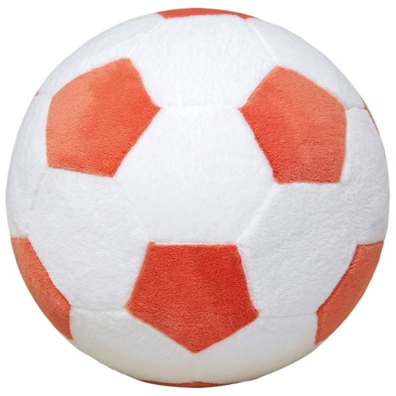 30cm Plush Soccer Ball Toy Soft Stuffed Sports Ball Cushion Round Cartoon Ball Shaped Plush Doll for Kids Playroom Decor