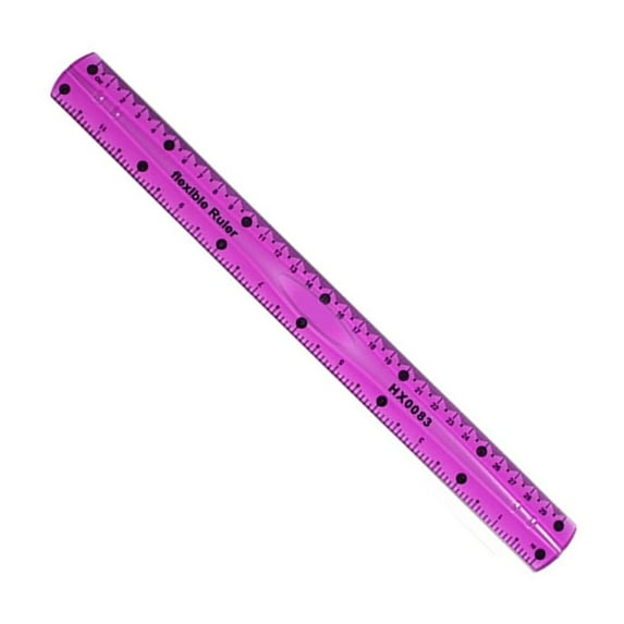 30cm Soft Ruler Straight Ruler Flexible Ruler Bendable Ruler Colourful Ruler