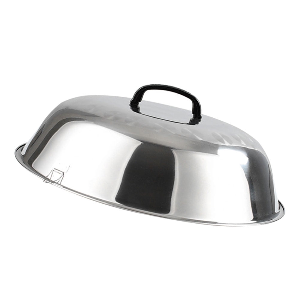 30cm Stainless Steel Cheese Melting Dome - Heat Resistant Handle - for Griddle Grill - Indoor/Outdoor - Silver - Walmart.com