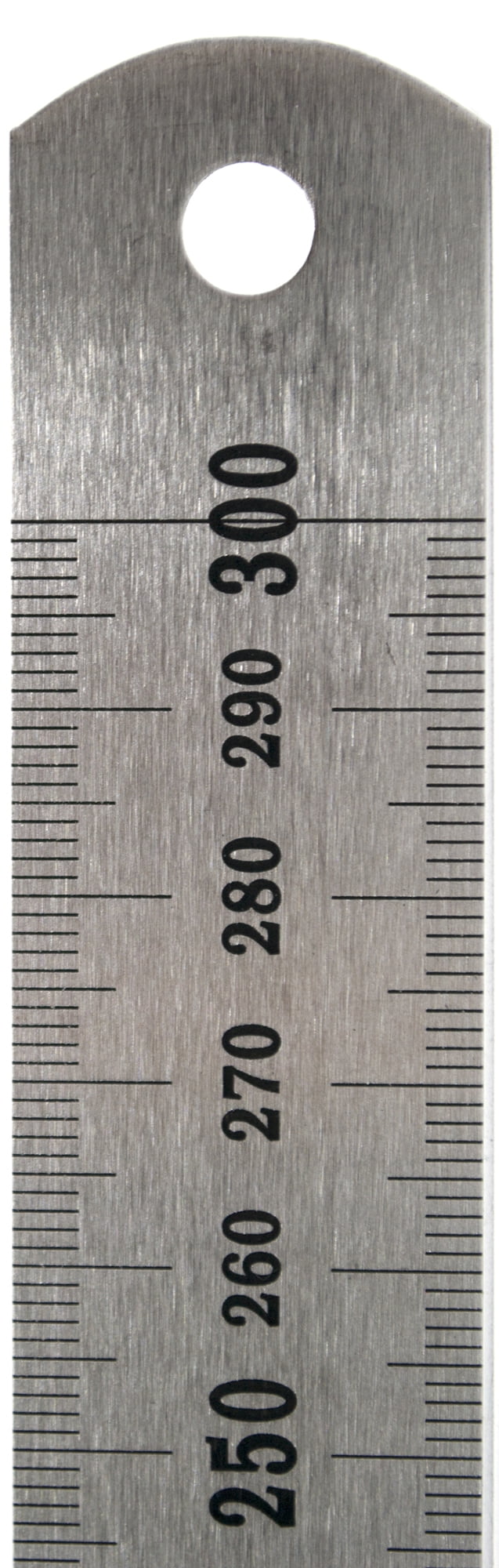 30cm Stainless Steel Ruler with Stamped mm and cm Graduations - Eisco ...