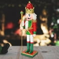 thumbnail image 1 of 30cm Tall Standing Christmas Nutcracker Figurines for Festival Desktop Party Red Green, 1 of 9
