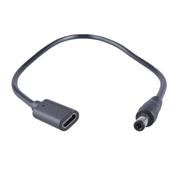 30cm Type C to DC5.5x2.5mm Power Cord Wire Supports Up to 9V/12V/15V/20V 3A Output for Routers LED Light