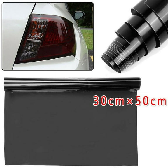 30cm x 100cm Light Smoke Black Tint Film Headlights Tail Lights Car Vinyl Wrap