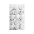 thumbnail image 1 of 30ct Christmas Ball Ornaments-60mm/2.36" Shatterproof Clear Plastic Xmas Balls Baubles Set with Stuffed Delicate Sparkling, Hanging Christmas Tree Decorations, 1 of 2