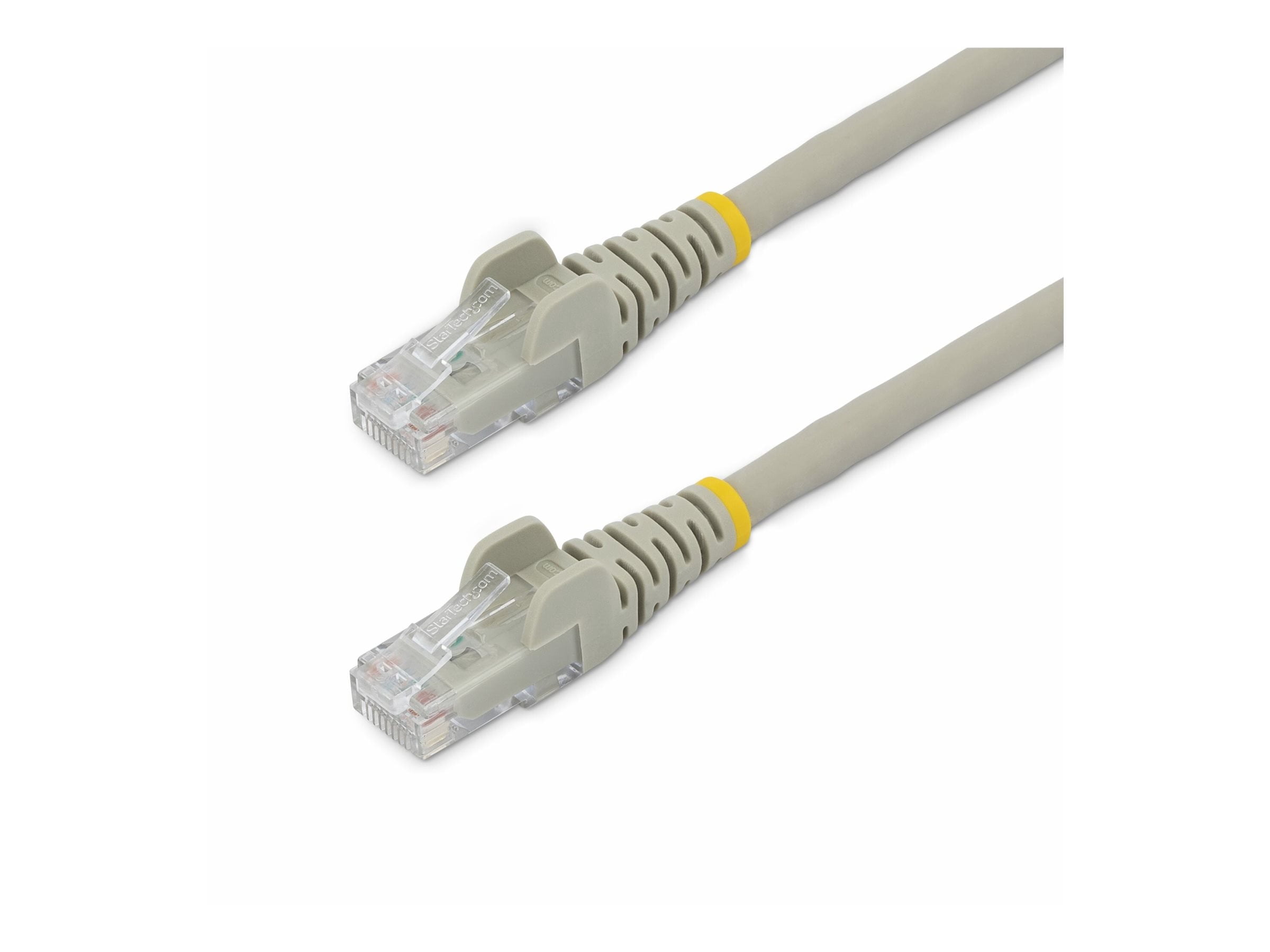 StarTech 30ft (9m) CAT6 Ethernet Cable - LSZH (Low Smoke Zero Halogen) - 10 Gigabit 250Mhz 100W PoE RJ45 UTP Network Patch Cord Snagless w/Strain Relief - Gray CAT 6, ETL Verified (N6LPATCH30GR)