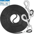 thumbnail image 1 of 30ft Tie Out Cable for Dogs Up to 350LBS Dog Leads for Yard- and Camping No Tangle Rust Proof Training Dog Cable Can Use to Dog Chain for Yard Dogtie Out Cable Ample Length for Freedom Black, 1 of 5