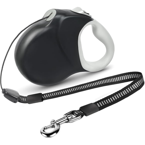30ft Upgraded Retractable Dog Leash, Heavy Duty 360 °   Tangle-Free Lead, Soft Grip with One-Hand Brake, Fits Medium & Large Dogs Up to 110 lbs