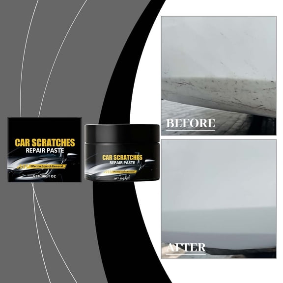 30g Car Paint Scratch Repair Cream, Automotive Swirl Mark Remover, Gloss Restoration Scratch Paste, DIY Paint Correction Compound, Polish and Fill Scratch Cream