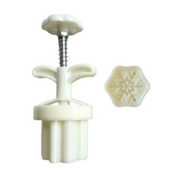 30g Christmas Series Mooncake Moulds Mooncake Molds Mooncake Stamps Hand Pressure Plastic Material Baking Accessories