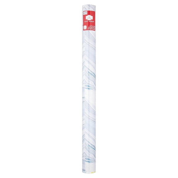Blue Marble Christmas Wrapping Paper, 160 sq ft, by Holiday Time