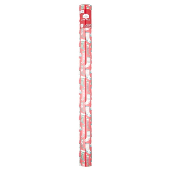 Multicolor Stocking Christmas Wrapping Paper, 160 sq ft, by Holiday Time