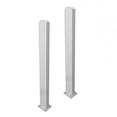 thumbnail image 1 of 30in H x 4in L x 3.25in W (2 Posts) Surface Mount Posts for Zippity Vinyl Fence or Outdoor Shower Kit, Surface Mount Fence Panel, Picket Fence, or Outdoor Shower Enclosure to a Solid Surface, ZP19011, 1 of 4