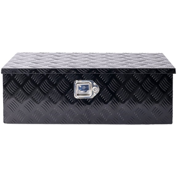 30inch Aluminum Tool Box, Heavy Duty Truck Bed Tool Box, Outdoor Trailer Pickup Storage Tool Box,RV Storage Organizer, Underbody Box W/Lock Keys
